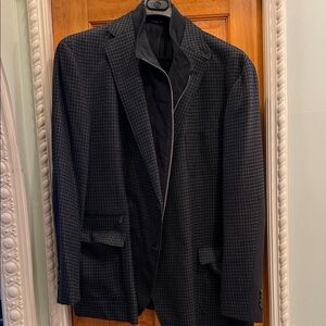 Robert Graham Dark Charcoal Houndstooth Sport Coat